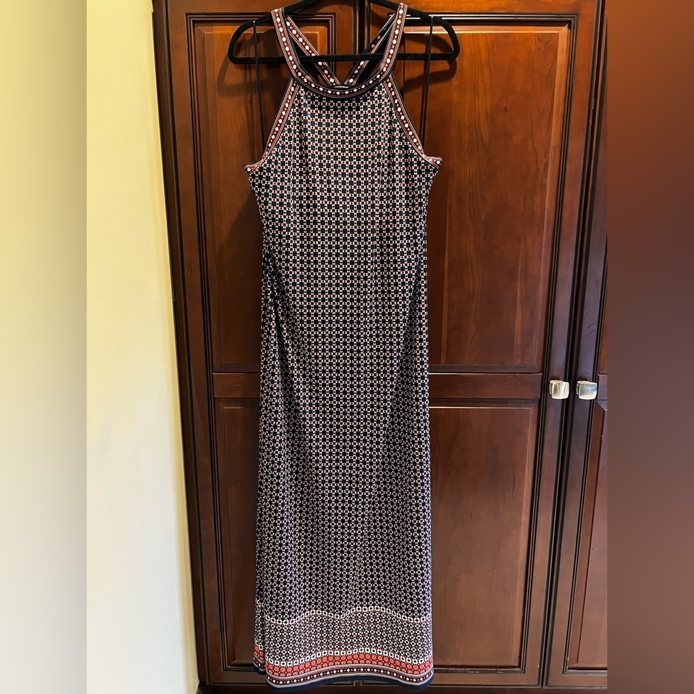 NWOT Max Studios Racer Back Medallion Maxi Dress - XL